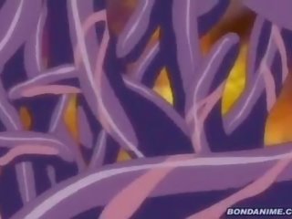 टेंटकल creature invades the उत्कृष्ट ninja लड़कियों