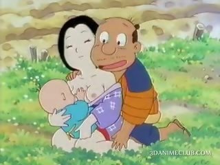 Middle-aged エロアニメ アジアの ファック アウトドア バイ 彼女の 貪欲な バディ